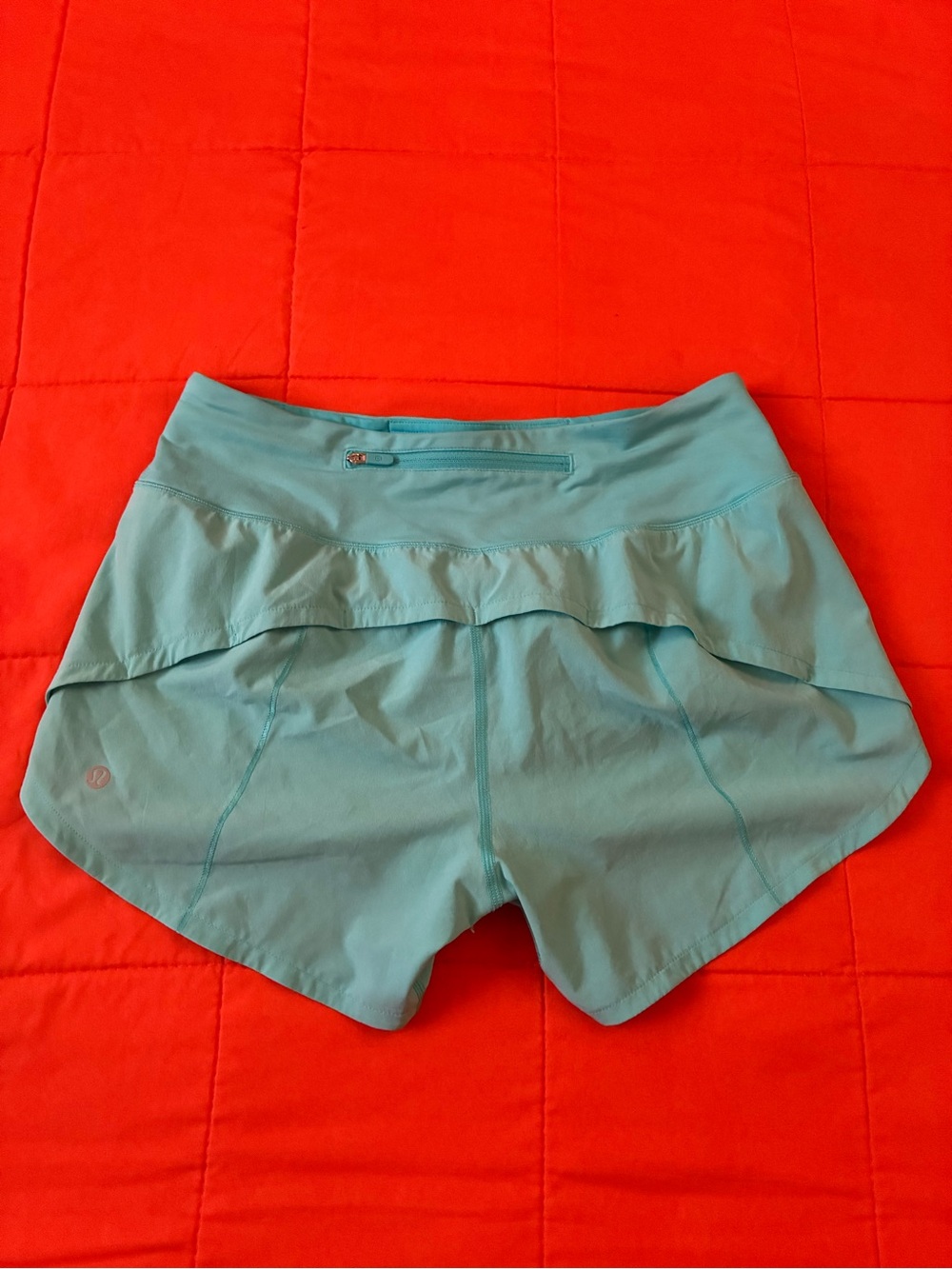Lululemon Shorts Womens 6 Blue Gym Athletic Activewear Running Sportswear